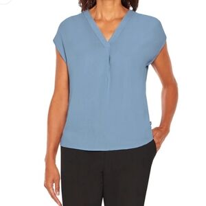 Banana Republic Light Blue Cap Sleeve Blouse Size Small New with Tags 0517U